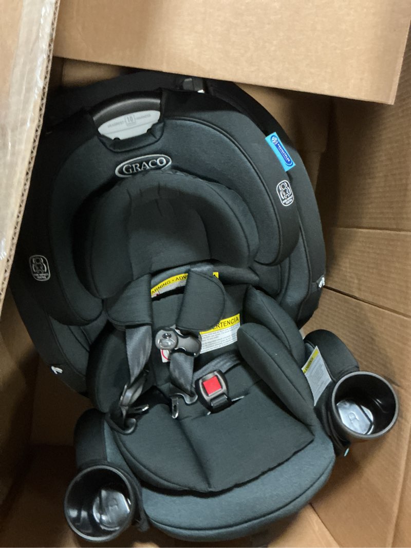 Condition photo showing Good Condition for graco turn2me 3-in-1 rotating convertible car seat, cambridge, rear-facing rotation only, forward-facing mode, highback booster up to 100 lbs, adjustable headrest & harness, steel reinforced frame turn2me 3-in-1 cambridge 2.0