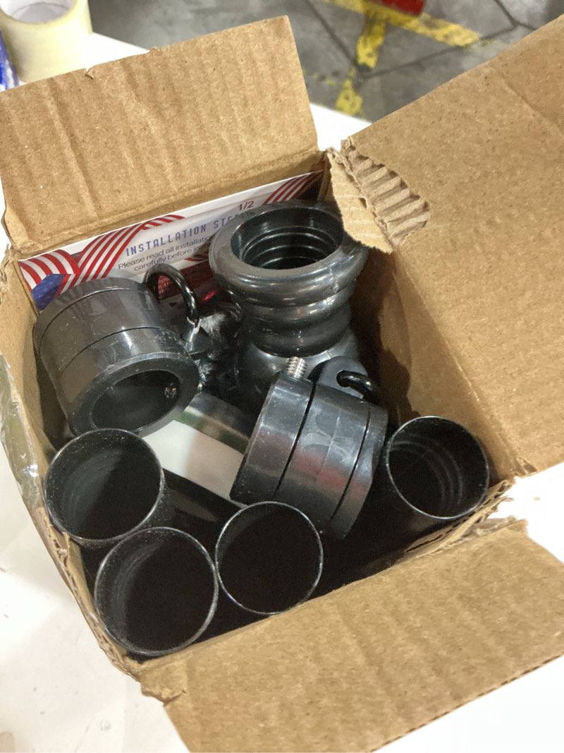 Condition photo showing Good Condition for zmtech 5ft flag pole kit with solar light and embroidered american flag, adjustable bracket and upgraded tangle-free ring 1" stainless steel flagpole for day and night, residential, commercial, black 1 5ft - black