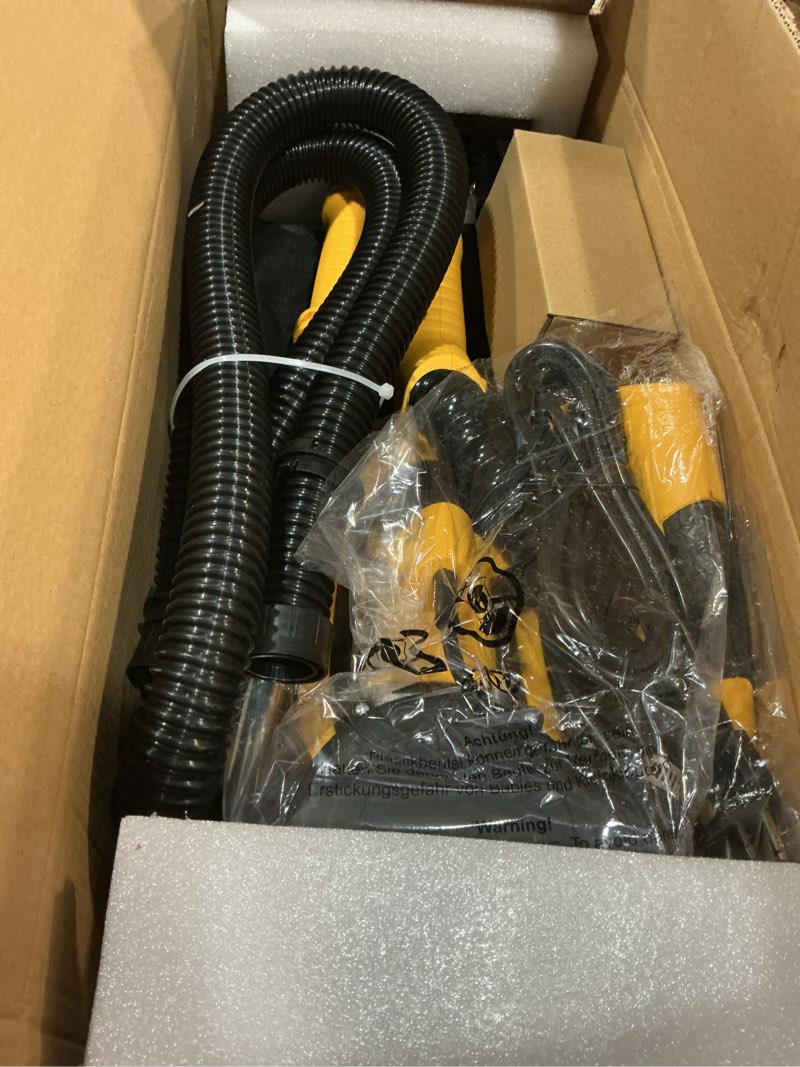 Condition photo showing Good Condition for drywall sander tool, kuperia 8.5 amp popcorn ceiling removal tool with 7 variable speed 800-1800rpm, electric drywall sander with extendable handle, led light,6 basic sand paper & 6 grid sandpaper yellow