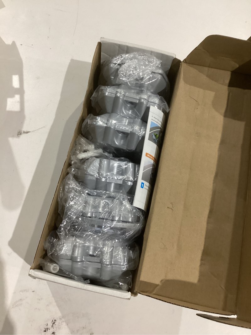 Condition photo showing New/Like New for VOLISUN Solar Deck Lights Driveway Dock Lights, 12-Pack Led IP68 Waterproof Outdoor Warning Step Lights for Driveway Sidewalk Garden Pathway Yard(White, Auto On/Off White 12 Pack