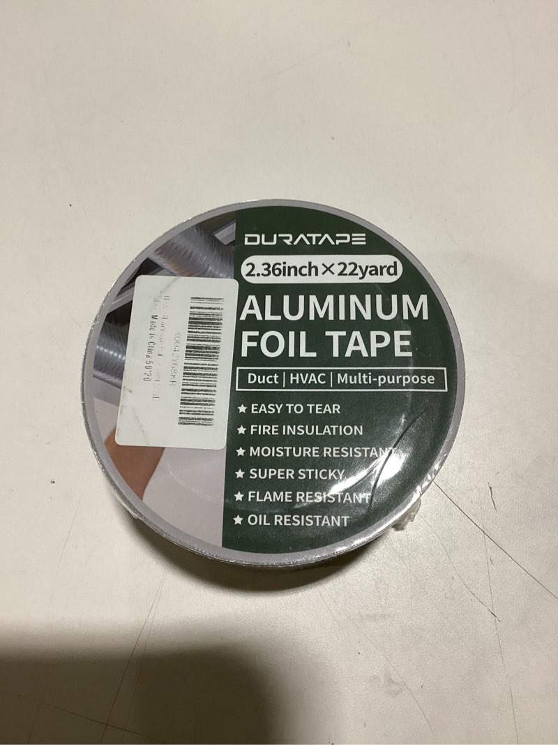 Condition photo showing Good Condition for Aluminum Foil Tape,2 inch x 44 Yards (3.9 mil), Duct Tape, Heat Resistant, Insulation Tape for HVAC, Metal Repair, Heavy Duty Tape for Ductwork, Dryer Vent (44YD Silver)