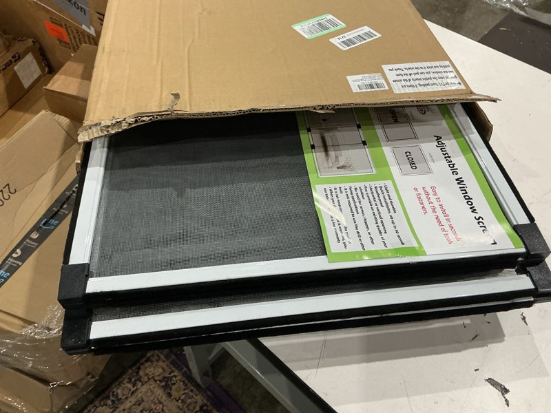 Condition photo showing Good Condition for flyzzz expandable window screen large adjustable window screens 19.8''h x 28-52‘’w 5 pack replacement window screen for window 19.68 inches high by 28-52 inches wide 5 packs