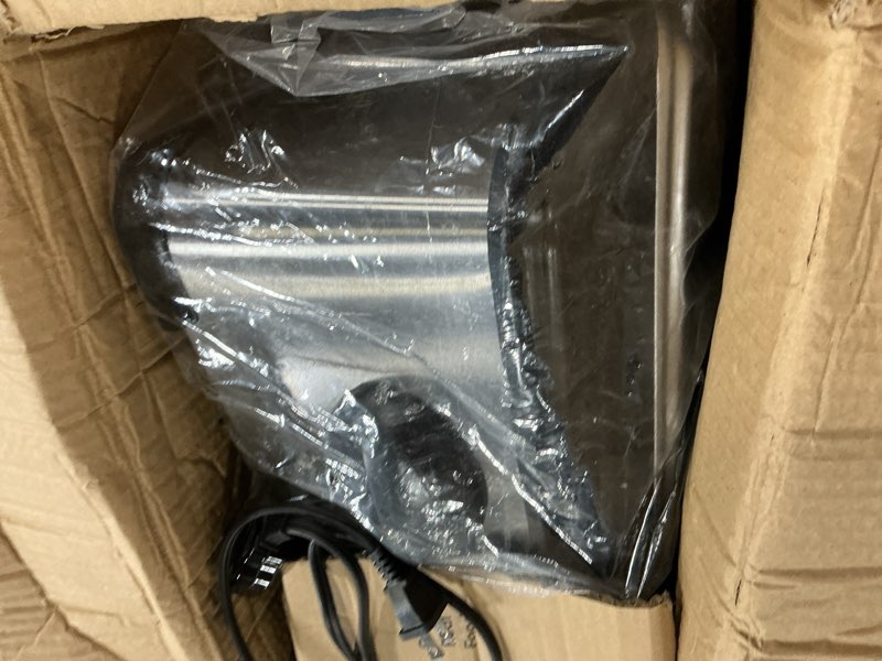 Condition photo showing As Is for Elite Gourmet EDF-401T Electric 4.5 Qt. / 17 Cup Immersion Deep Fryer 3-Baskets, 1700-Watt, Timer Control Adjustable Temperature, Lid with Viewing Window and Odor Free Filter