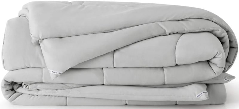 Bedsure Lightweight Duvet Insert for All Season, Ultra Soft Down Alternative Comforter with Corner Tabs, Wavy Stitching, Twin Extra Long (68” x 92”)