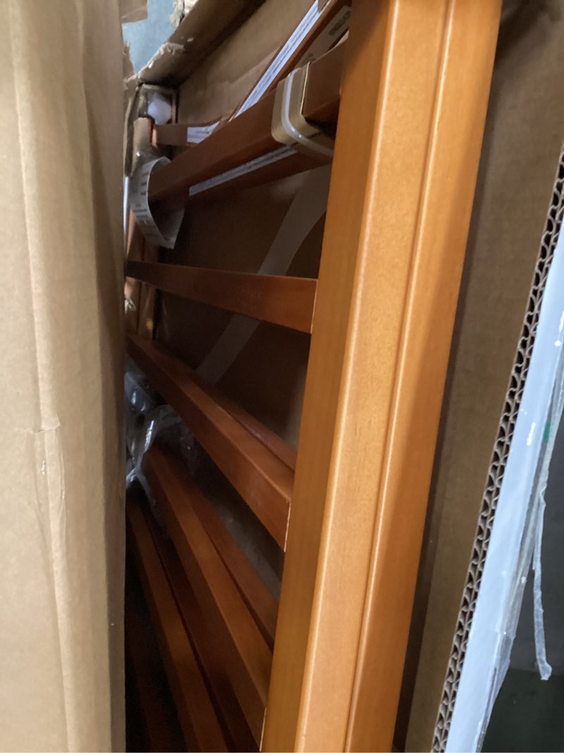 Condition photo showing Good Condition for Ingenuity Wood Banister & Stair Safety Pet and Baby Gate, 32"-48" Wide, 33" Tall, Install Banister to Banister or Wall, or Wall to Wall in Doorway or Stairway, Banister and Hardware Mounts - Cherry