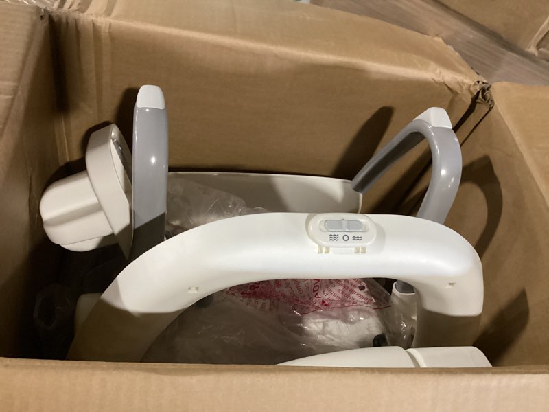 Condition photo showing Good Condition for Similar to- 3-in-1 Baby Swing for Infants with Motion Detection, Electric Baby Swing with 3 Swing Modes, 12 Lullabies & 5-Speeds & Removable Swing Seat, BT Enabled & 360°Rotating Seat and Manual Remote, White