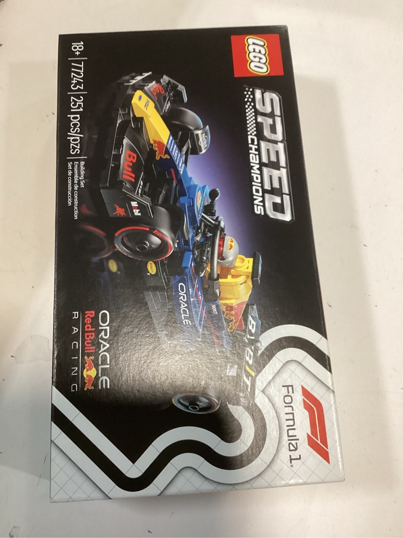 Condition photo showing New/Like New for LEGO Speed Champions Oracle Red Bull Racing RB20 F1 Race Car Model Kits - Building Set for Adults, Ages 18+ with Realistic Features - Red Bull DIY Crafts for Display - Gift Idea for F1 Fans - 77243