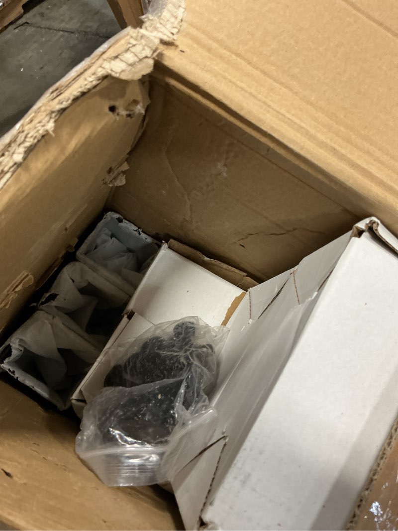 Condition photo showing As Is for SMARTSTANDARD 8FT Box Rail Hardware - Exterior Barn Door Hardware Kit,Sliding Barn Door Hardware,Heavy Duty Wall Mount Kit,Fit Indoor and Exterior Door,Easy to Install(Widest to 48" Wide Door)