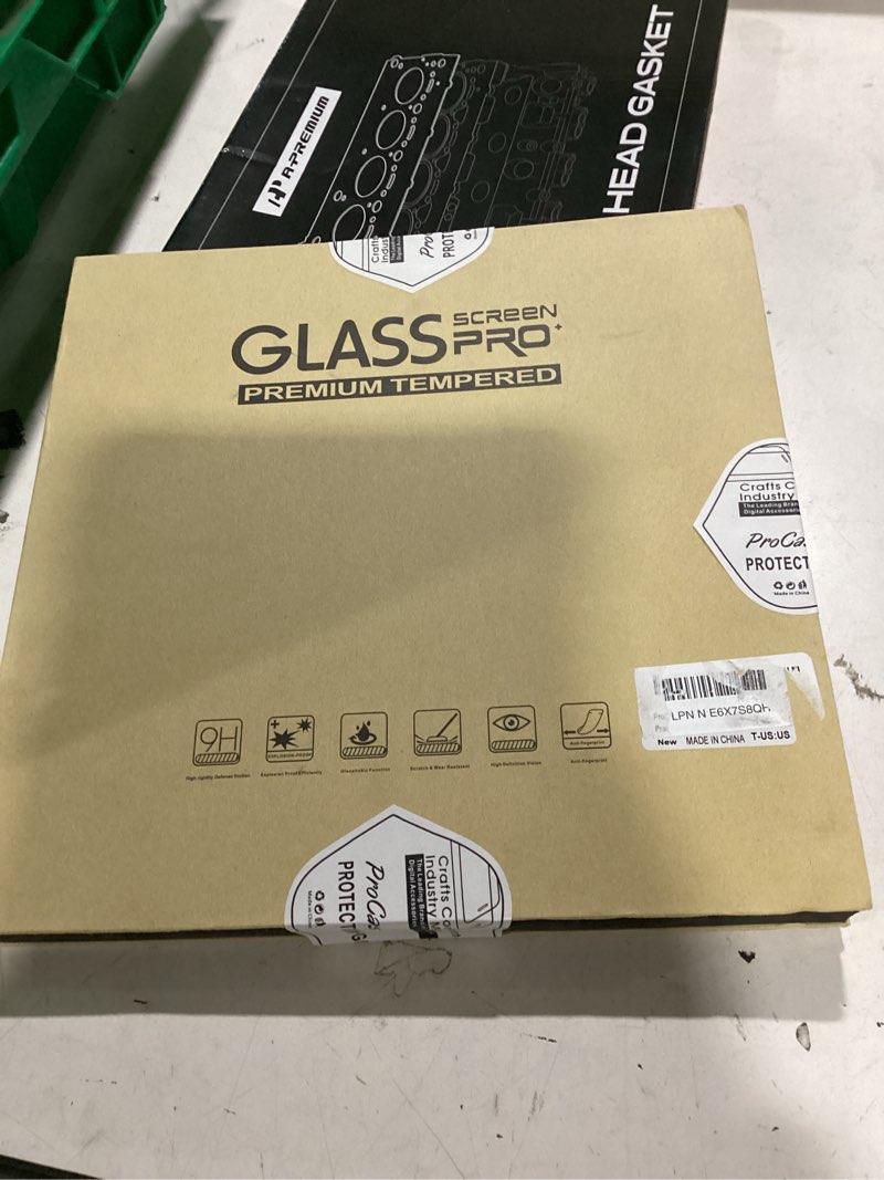 Condition photo showing New/Like New for apiker 2 pack screen protector for ipad 9th 8th 7th generation 10.2 inch, tempered glass film for ipad 9 8 7 (2021/2020/2019), case friendly, apple pencil compatible, high response