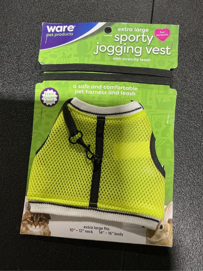 Condition photo showing Good Condition for Ware Manufacturing Nylon Walk-N-Vest Pet Harness and Leash for Small Pets, Extra Large - Colors May Vary