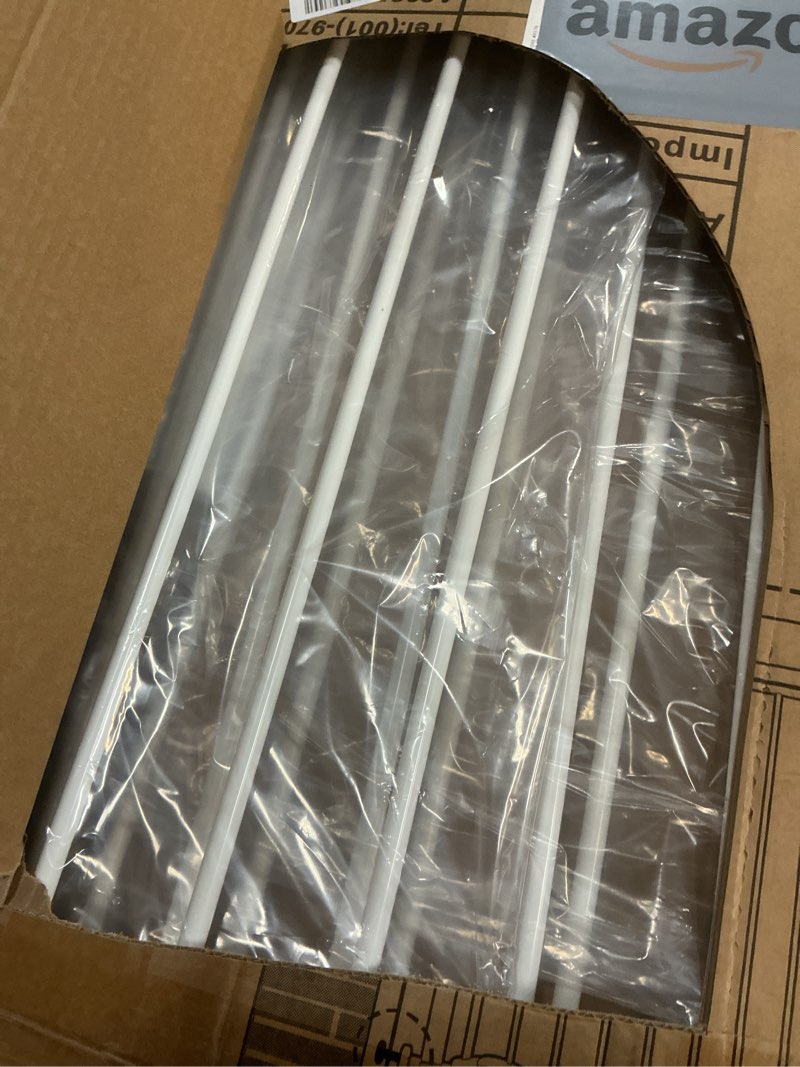 Condition photo showing New/Like New for WAOWAO Triple Lock Baby Gate Extra Wide 62.59-67.32" Pressure Mounted Walk Through Swing Auto Close Safety White Metal Dog Pet Puppy Cat for Stairs,Doorways,Kitchen White 62.59-67.32"/159-171cm