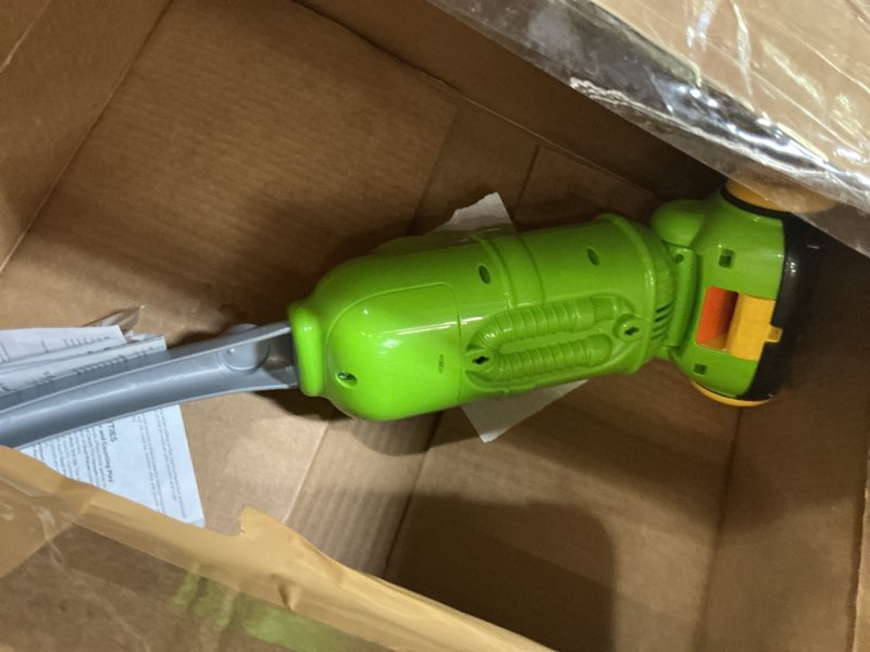 Condition photo showing As Is for leapfrog pick up and count vacuum, green