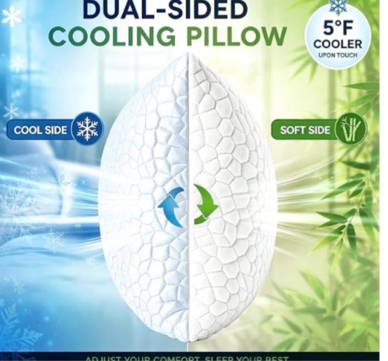 cooling bed pillows for sleeping 1 pack shredded memory foam pillows adjustable cool pillow