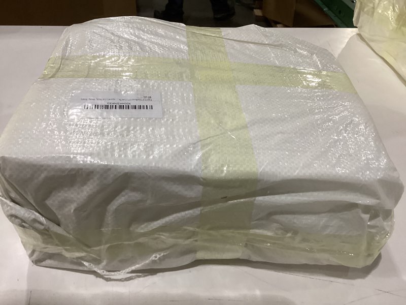 Condition photo showing New/Like New for Luxury Faux Fur Headboard Pillow Twin Size - Triangular Wedge Cushion for Bed & Sofa, Fluffy Reading Backrest Bolster with Detachable Neck Roll, Washable Cover & Side Pocket, Ivory White Beige 1 Twin: 39x8x20 Inches