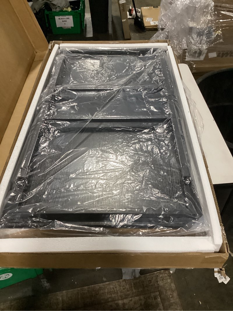 Condition photo showing Good Condition for Folding Coffee Table for Small Spaces, Leg Latches Collapsible Foldable Coffee Table Portable Sturdy, No Assembly Low Tables for Living Room (Black, Opened Size: 41.34L×21.65W×15.75H)