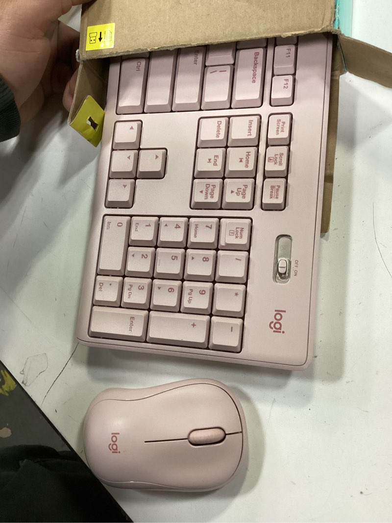 Condition photo showing Good Condition for Logitech MK270 Wireless Keyboard and Mouse Combo for Windows, 2.4 GHz, 8 Multimedia Keys, PC, Laptop, Wireless Keyboard Compact Mouse Combo - Rose Rose 1 Pack Combo