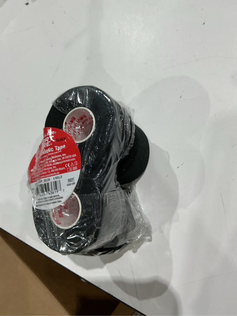 Condition photo showing Good Condition for mueller mtape athletic tape, 4 pack, black, 10yd