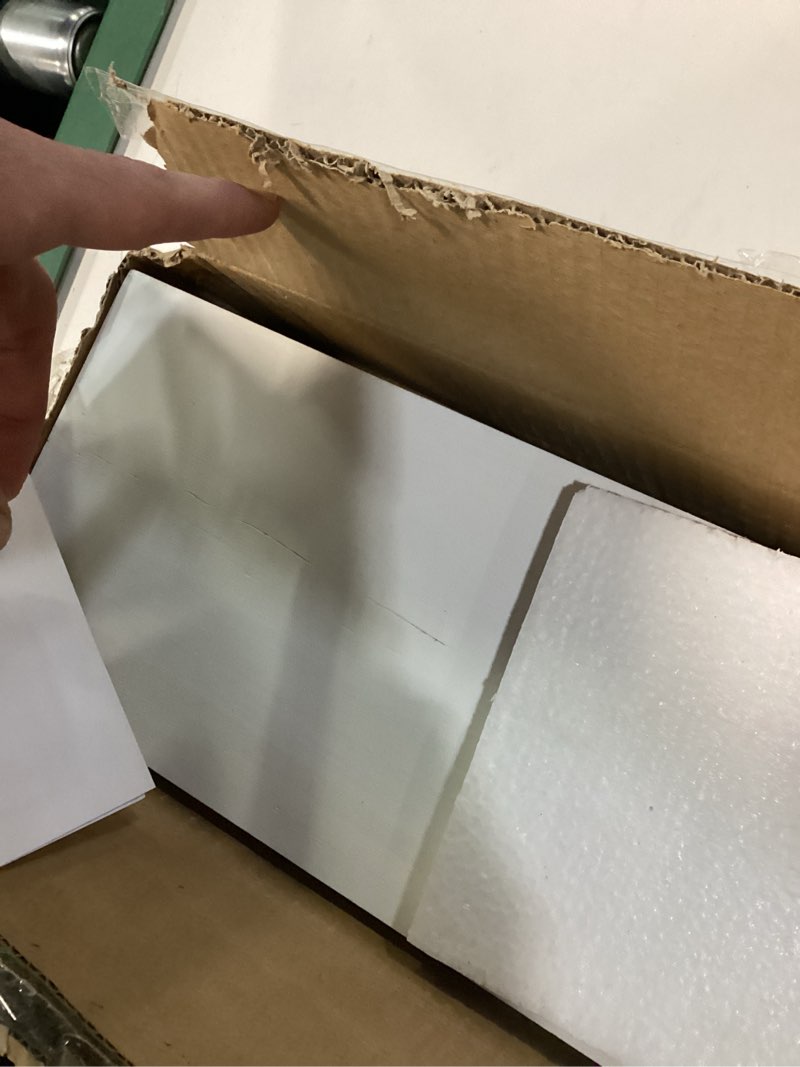 Condition photo showing As Is for wooden floatin shelf with leaf iron work
