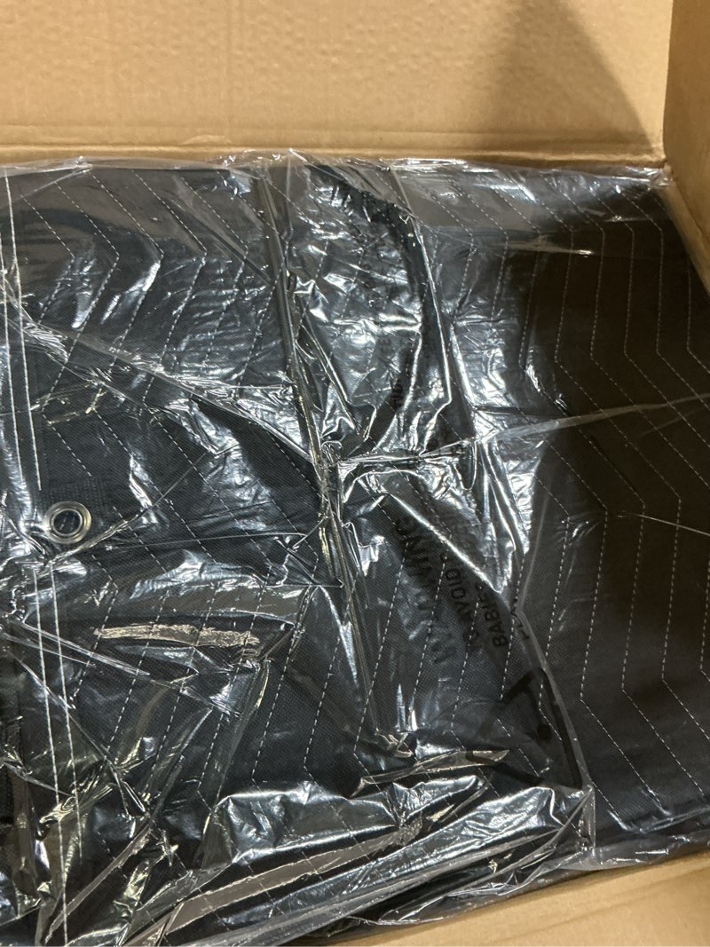 Condition photo showing New/Like New for 2 pcs large sound dampening blanket 48" x 80", 850gsm acoustic sound blanket with grommets,heavy duty studio sound absorption blankets,acoustic blanket noise reduce,light blocker,moving blankets 48 x 80 inch