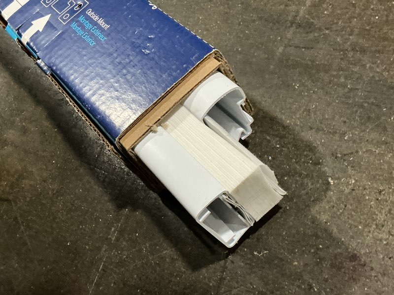 Condition photo showing As Is for levolor  trim+go23(1/2) snow light filtering cordless cellular shade