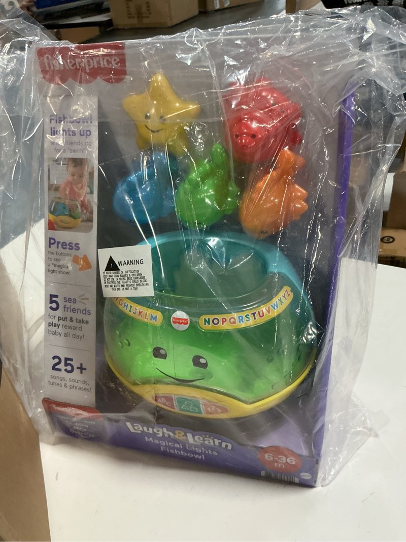 Condition photo showing Good Condition for Fisher-Price Baby & Toddler Toy Laugh & Learn Magical Lights Fishbowl with Smart Stages Learning Content for Infants Ages 6+ Months