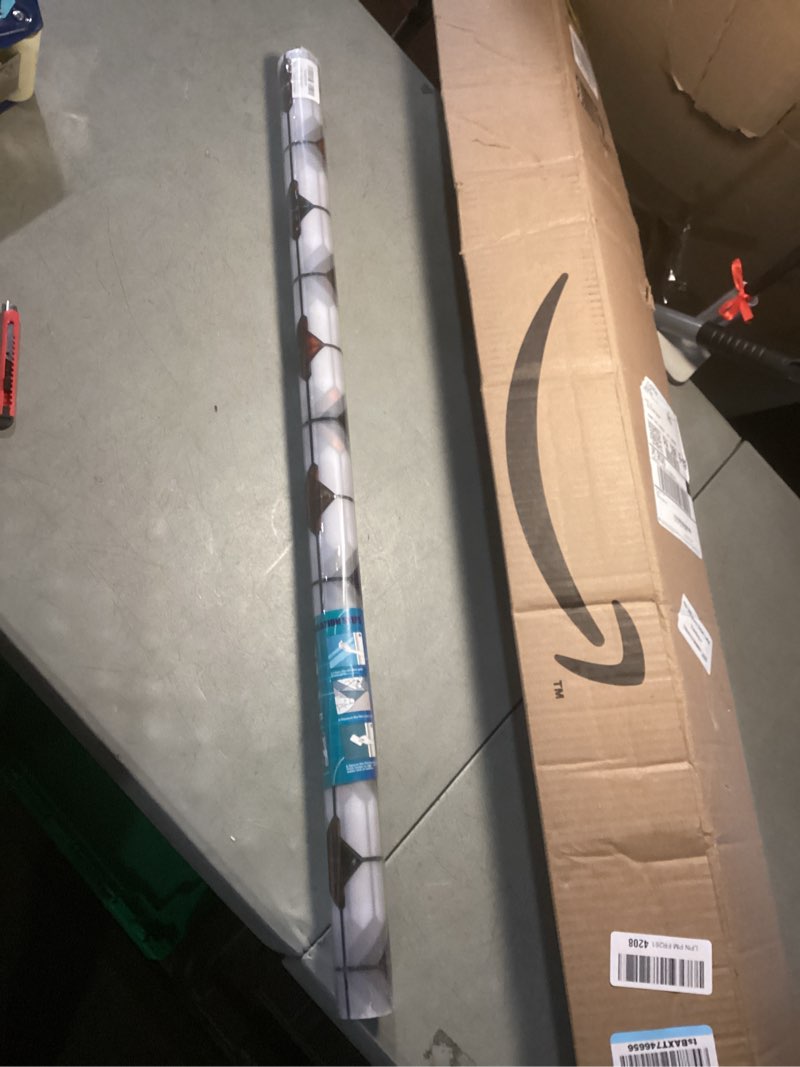 Condition photo showing Good Condition for dktie stained glass window film geometric patterns, fine frosted window clings for glass windows, waterproof for bathroom window privacy film day and night (s533, 17.7in x 78.7in) s533 17.7in x 78.7in