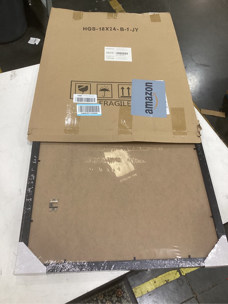 Condition photo showing New/Like New for seseat 18x24 frame black, display pictures18x24 without mat, photo frames wall gallery, 1 pack black 18x24