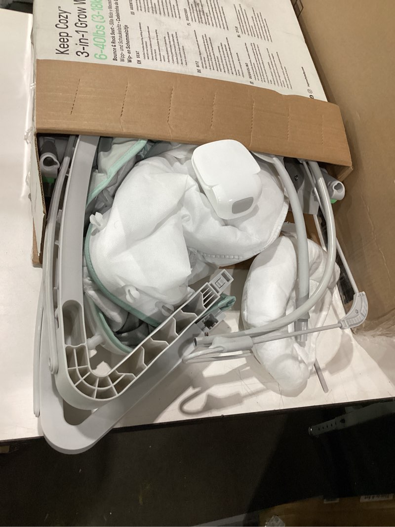 Condition photo showing Good Condition for ingenuity keep cozy 3-in-1 grow with me vibrating baby bouncer, seat & infant to toddler rocker, vibrations & -toy bar, 0-30 months up to 40 lbs (weaver)