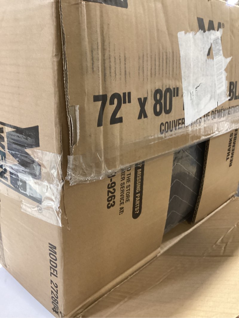 Condition photo showing New/Like New for wen 72-inch by 80-inch heavy duty padded moving blankets, 4-pack (272804)