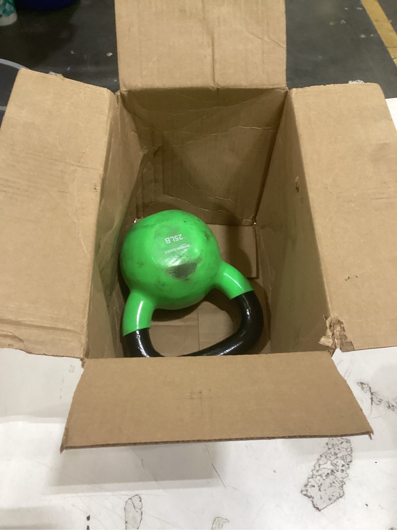 Condition photo showing Good Condition for amazon basics vinyl kettlebell 25 pounds