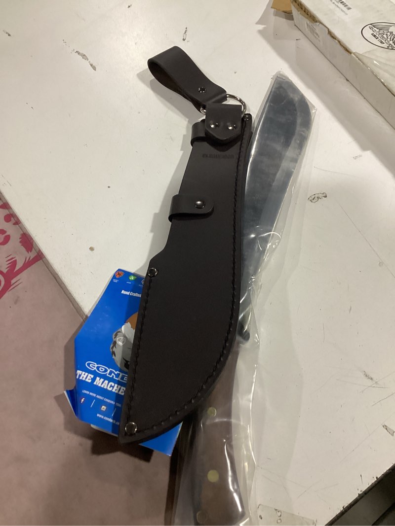 Condition photo showing Good Condition for condor jungolo 19.25" machete - walnut -plainedge w/sheath ctk3915-13.3