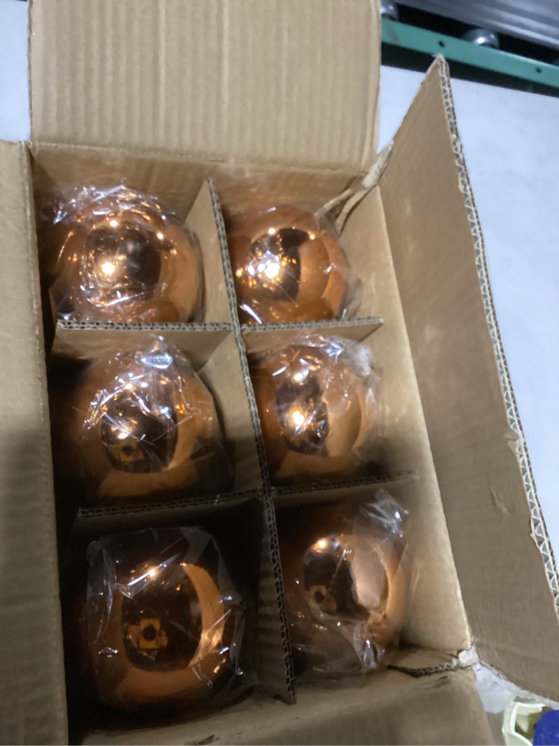 Condition photo showing Good Condition for Zubebe 12 Pcs Large Christmas Ball Ornaments Giant Oversized Plastic Shatterproof Christmas Ball Outdoor Vintage Hanging Decorations UV Water Resistant for Holiday Farmhouse(Black,6 Inches) Black 6 Inches