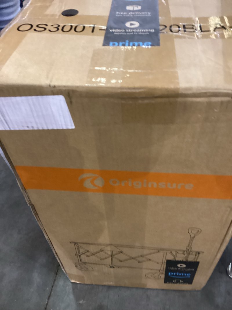 Condition photo showing New/Like New for 38"L Collapsible Wagon Cart Foldable, 460lbs Weight Capacity 220L Heavy Duty Folding Beach Wagons with Big All-Terrain Wheels, Utility Carts for Groceries, Shopping, Camping, Sports - Black