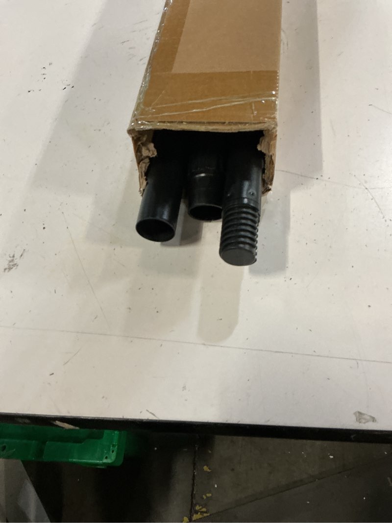 Condition photo showing Good Condition for tension curtain rod 39-122 in (3.3-10ft), heavy duty long curtain rods no drilling for window, shower curtain rod for bathroom, adjustable outdoor tension rod for patio, never rust, black 39-122 " black