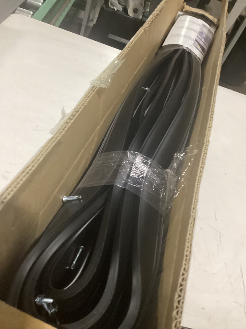 Condition photo showing Good Condition for Garage Door Seals, Convex Shape Aluminum Track with U+O Shape Garage Door Seals Bottom Rubber Retainer Base Kit, Universal Garage Door Weather Stripping Kit (16.5ft) 16.5 Feet