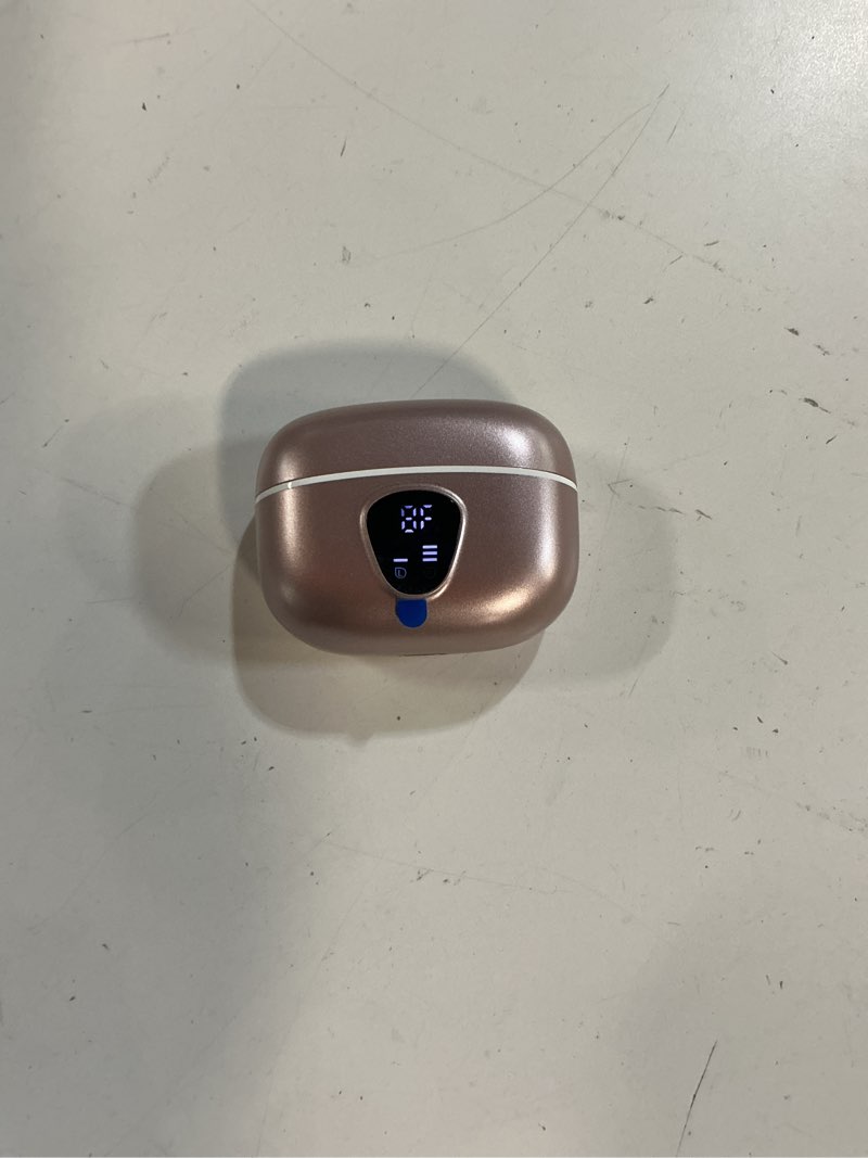 Condition photo showing Good Condition for wireless earbuds, bluetooth 5.4 headphones hifi stereo, bluetooth earbuds with enc noise cancelling mic, ip7 waterproof in ear earphones, 48h, led display ear buds for pad phones workout, rose gold
