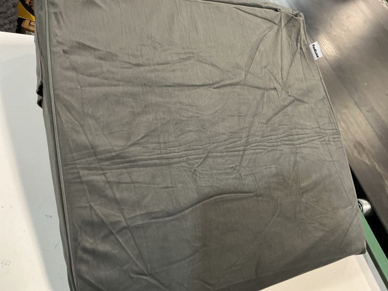 Condition photo showing As Is for Wedge Pillow, 10 inch Bed Wedge Pillow for Headboard, Pillow Wedge for Acid Reflux Relief, Sleeping, After Surgery, Snoring, Gerd, Triangle Pillow Wedge - Cooling Memory Foam Top, Plush Grey 24*24*10 Inch Plush Grey