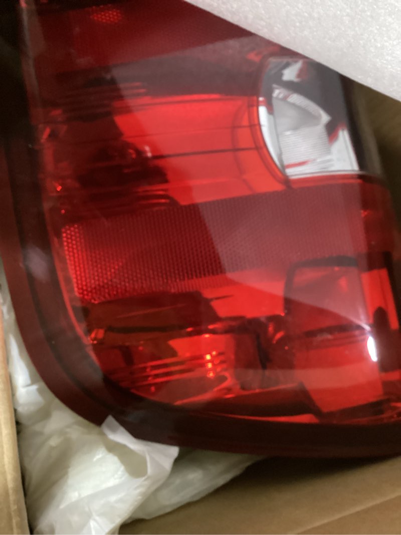 Condition photo showing Good Condition for Tail Light Assembly Compatible with Chevy Silverado 07-13 1500 | 07-14 2500 HD 3500 HD, OE-Style Replaces 25958483 GM2801207, w/Bulbs and Harness, Right Passenger Side, Red Border Right Passenger Side-Red Border