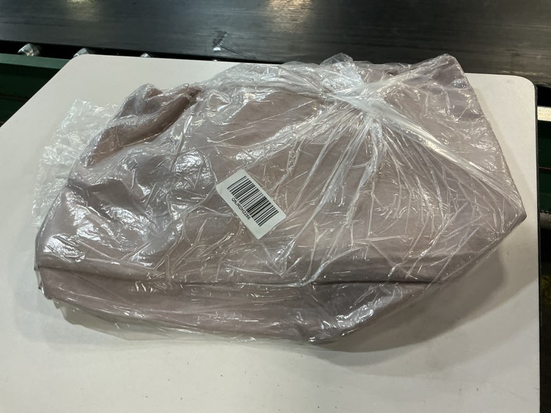 Condition photo showing As Is for european linen room darkening curtain, 48x96, rose quartz(1 panel only)