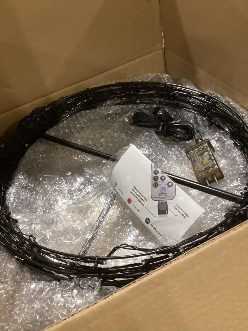 Condition photo showing Good Condition for 16" Christmas LED Light Globe (3 Pack) with Multiple Auto Timing and Glow Modes, Folding Light Ball for Holiday Decor, Patio, Indoor/Outdoor Decorations LED Ball Lights Sphere (Warm White) 16" Warm White