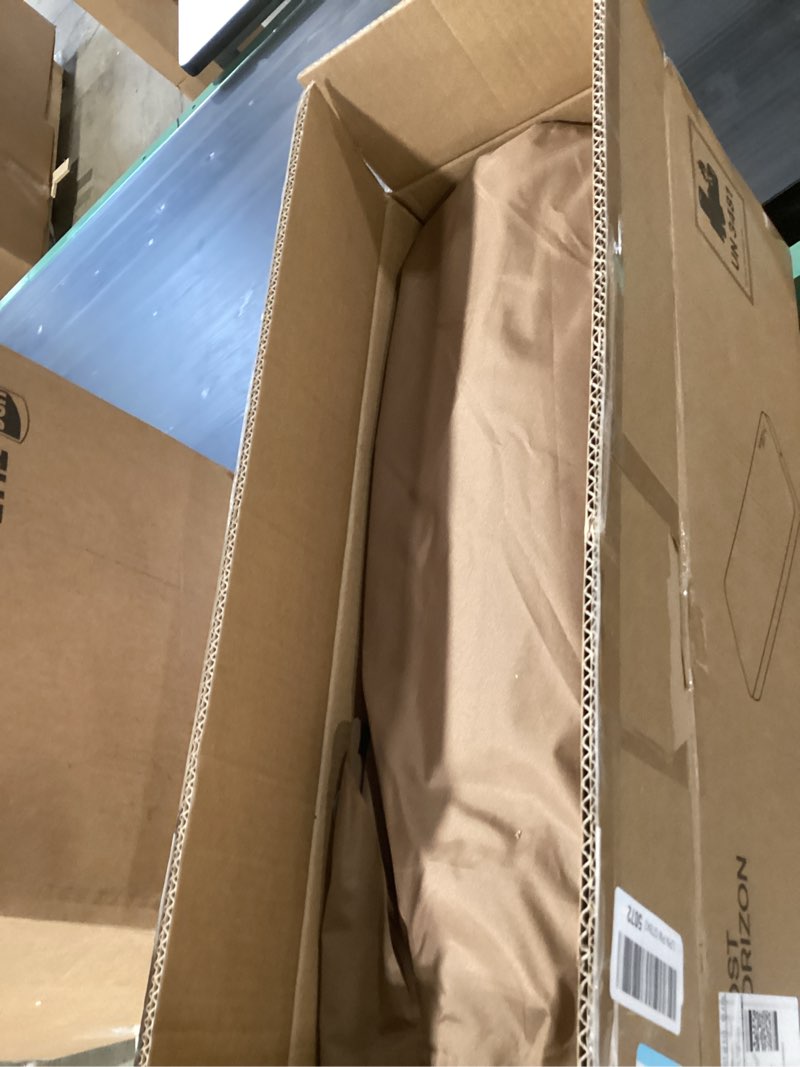 Condition photo showing New/Like New for lost horizon air & foam camping mattress, self-inflating sleeping pad, 4.5" thick, with pump sack, cot brown cot mattress only