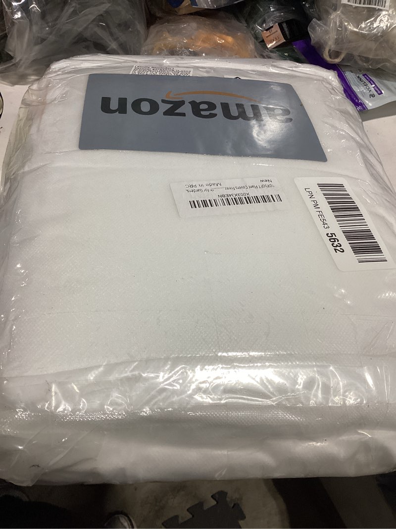 Condition photo showing Good Condition for plant covers freeze protection 10ft x 50ft 1.1 oz frost cloth plant freeze protection, frost blankets for outdoor plants winter or floating row covers shade cloth for gardens, vegetables 10 x 50 ft