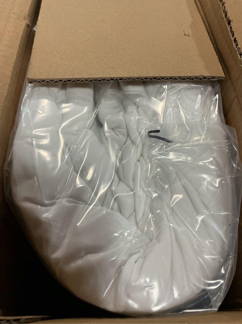 Condition photo showing New/Like New for amazon basics white down alternative comforter and duvet insert with corner tabs, machine washable, king, light white king light