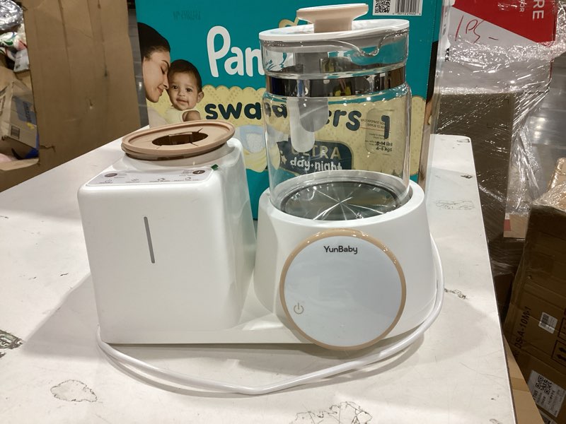 Condition photo showing As Is for 2-in-1 baby bottle warmer & formula maker with electric kettle, automatic rotating bottle shaker, fast heating water warmer with temperature control for formula, breastmilk & night feeding