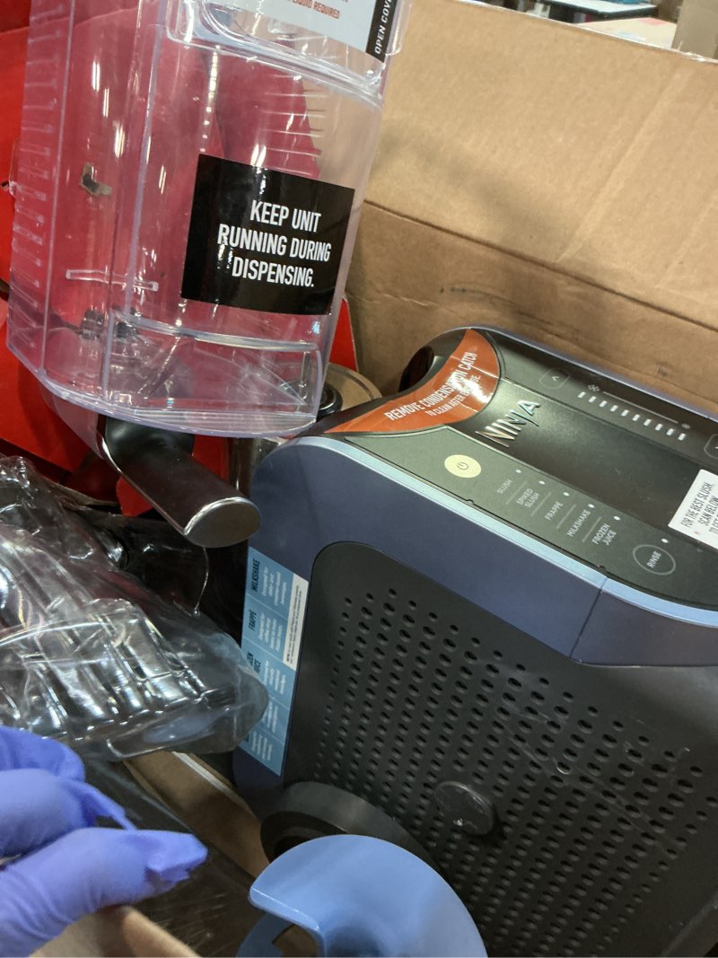 Condition photo showing As Is for Ninja SLUSHi with RapidChill Technology, 88 oz. Frozen Drink & Slushie Machine, 5 Preset Programs, Margaritas, Frappés, and More, Premium Accents, Black, FS301