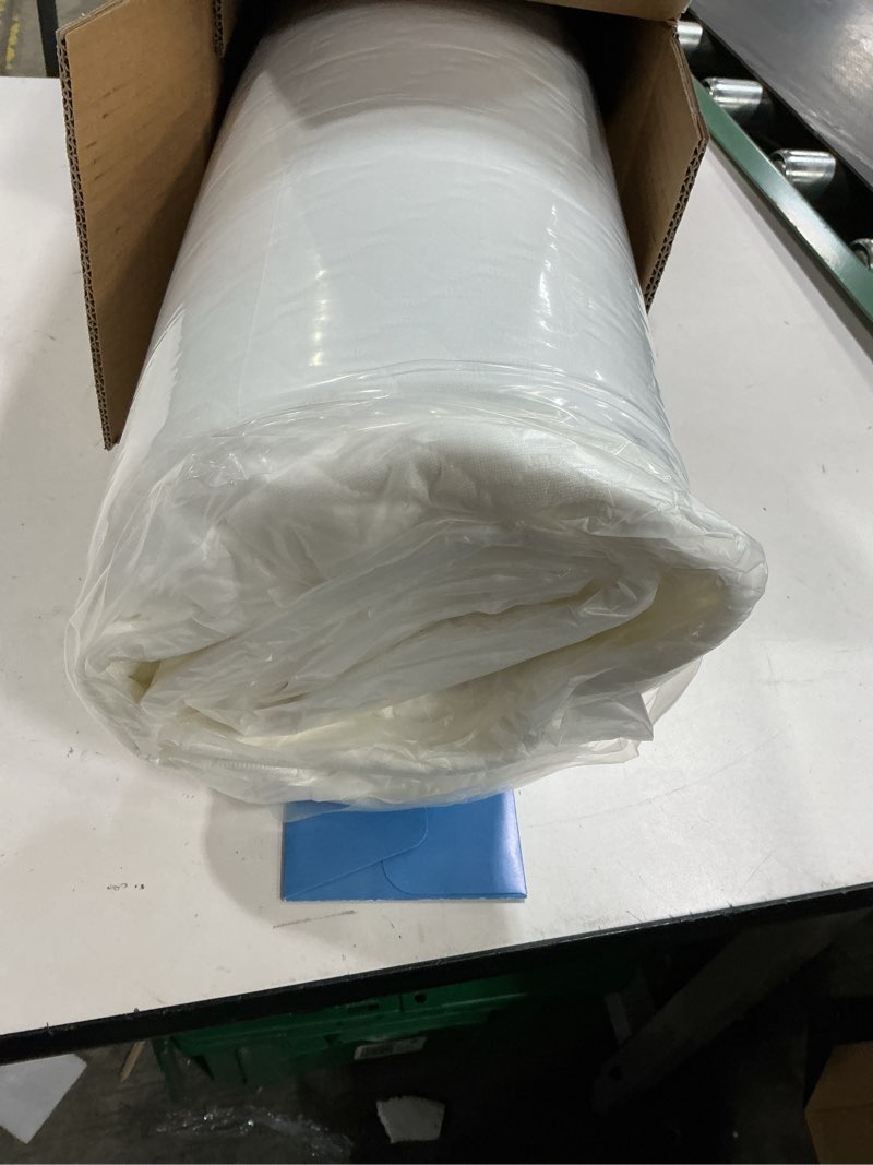 Condition photo showing New/Like New for Crib Mattress, Dual-Sided Breathable Baby and Toddler Memory Foam Mattress with Removable and Washable Cover, 100% Knitted Fabric, Fits Standard Cribs and Toddler Beds, 52" x 28" x 5" White