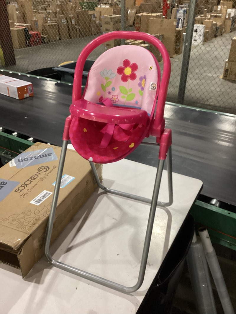 Condition photo showing New/Like New for 509 crew garden doll 3-in-1 feed n swing combo play set - kids pretend play, converts to highchair, swing, & carrier, ages 3+