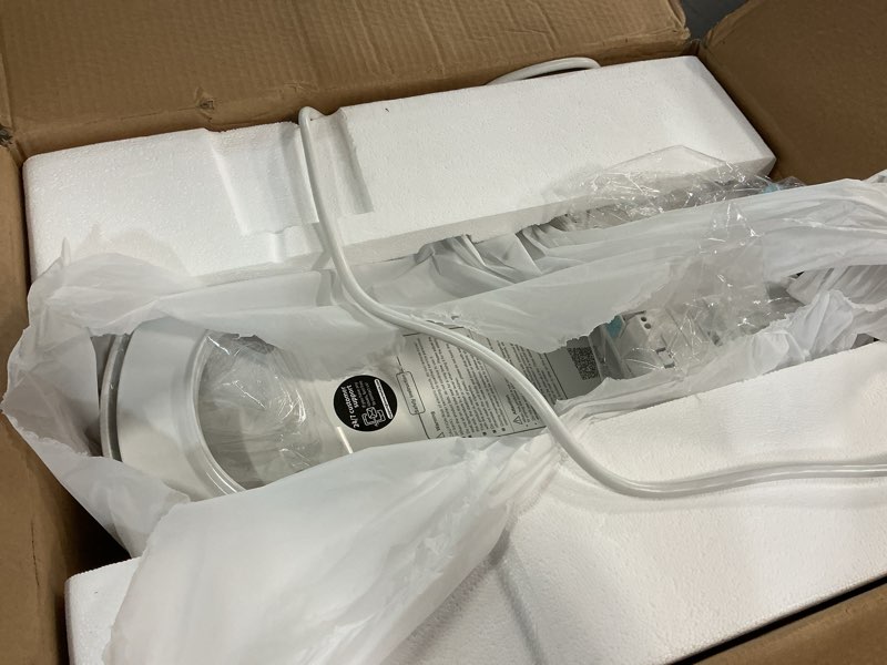 Condition photo showing As Is for electric bidet toilet seat, heated toilet seat elongated with instant warm water & dryer, feminine & front rear wash, wireless remote, self-clean nozzle, slow close lid, upgraded silent eco child mode