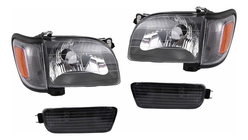 Faro Para Toyota Tacoma 2001 2002 2003 2004 Negro Par