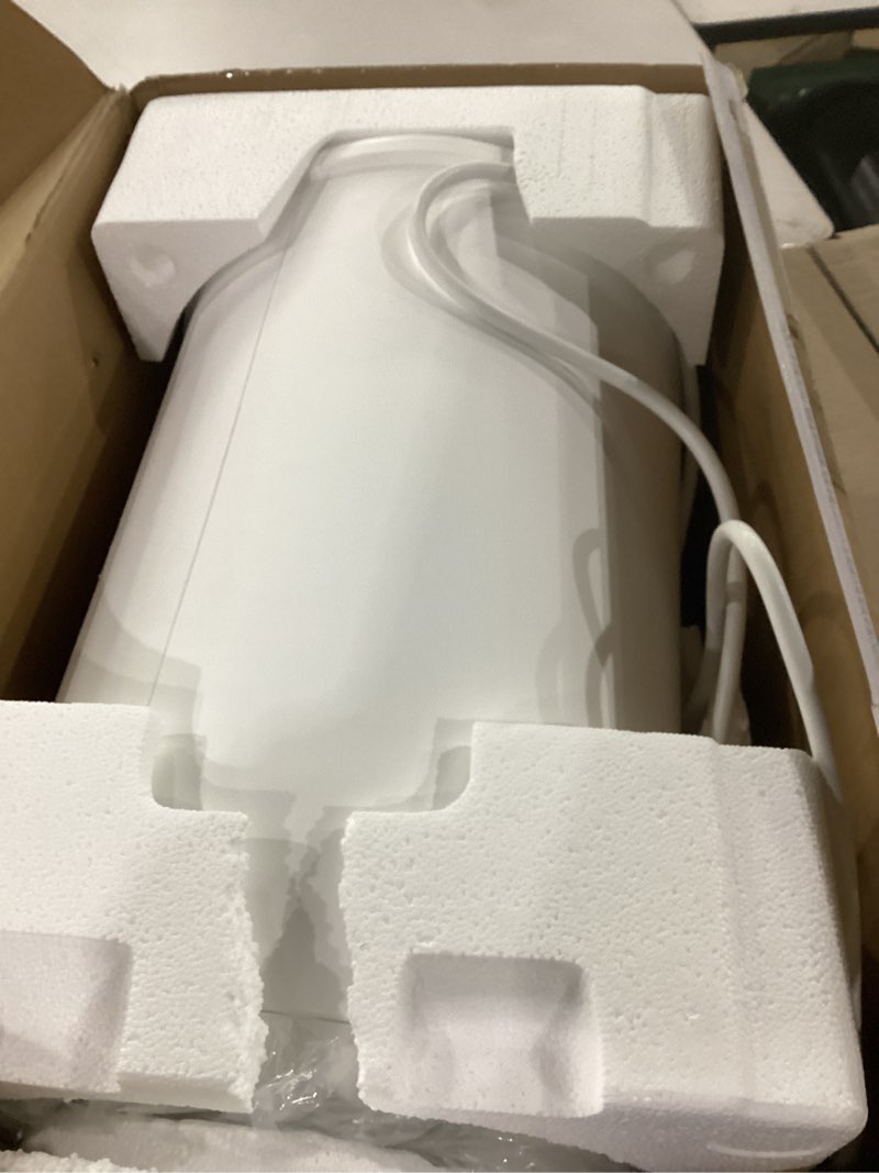 Condition photo showing As Is for large towel warmer for bathroom - heated towel warmers bucket, wood handle, auto shut off, fits up to two 40"x70" oversized towels, bathrobes, blankets, for mother's gifts, white snow_white